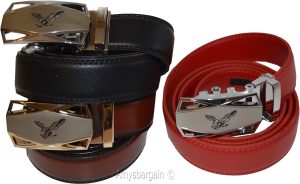 Comfort Slide Click Leather Automatic Belt Men's Buckle Lock Dress Jeans BN 50" - Image 13