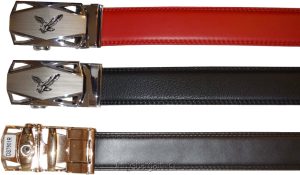 Comfort Slide Click Leather Automatic Belt Men's Buckle Lock Dress Jeans BN 50" - Image 17