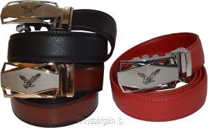 Comfort Slide Click Leather Automatic Belt Men's Buckle Lock Dress Jeans BN 50" - Image 3