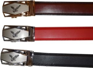 Comfort Slide Click Leather Automatic Belt Men's Buckle Lock Dress Jeans BN 50" - Image 5