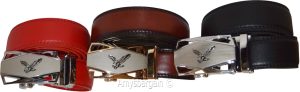 Comfort Slide Click Leather Automatic Belt Men's Buckle Lock Dress Jeans BN 50" - Image 6