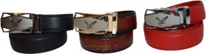 Comfort Slide Click Leather Automatic Belt Men's Buckle Lock Dress Jeans BN 50" - Image 9