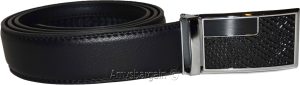 Genuine leather men's ratchet belt men’s casual adjustable automatic buckle 50”/ - Image 4