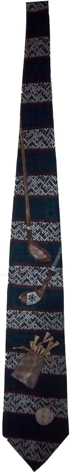 Golfers tie 100% silk made in USA necktie jacquard woven lowest price - Image 4