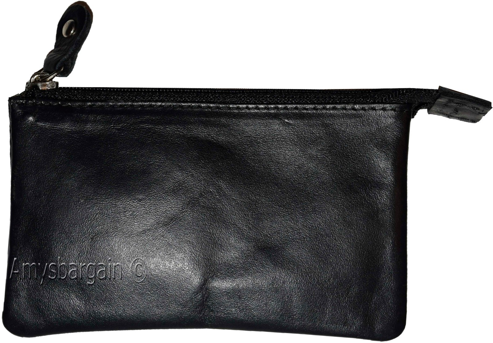 Leather Change Purse bag Ladies Wallet purse mini pocket zip coin case key ring. - Image 7
