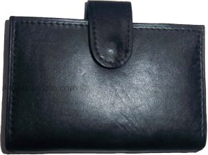 Leather Credit Card ID card. picture Holder 24-40 Cards Case ID windows - Image 3