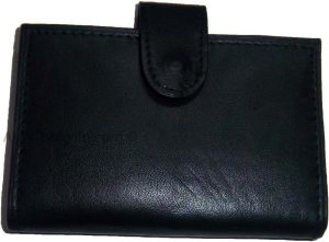 Leather Credit Card ID card. picture Holder 24-40 Cards Case ID windows - Image 4