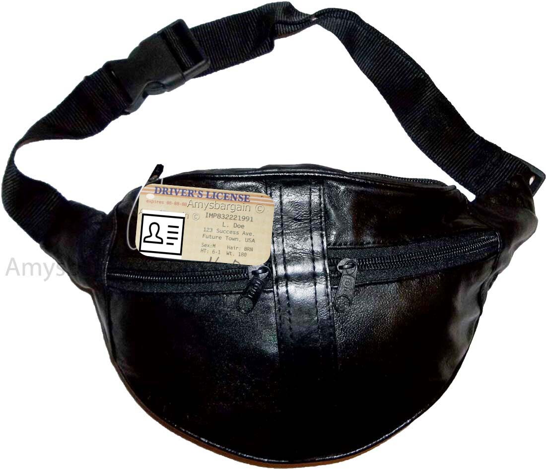 Leather waist pouch. medium waist bag, leather bag, Fanny pack BNWT Low price