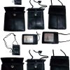 Lot of 12 New Neck string ID Case, Credit Card Case, Black Wallet pouch Money BN