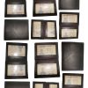 Lot of 12 slim leather business card case credit card 2 id windows mew
