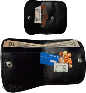 Lot of 12 women’s leather wallet black change purse small coin wallet brand new - Image 11