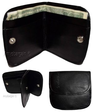 Lot of 12 women’s leather wallet black change purse small coin wallet brand new - Image 7