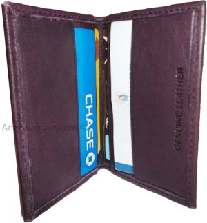 Lot of 2 Leather business card credit card case ID ATM wallet Card carrier new - Image 12