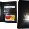 Lot of 2 New 4 credit cards + ID Lamb skin USA Leather passport case wallet BNWT