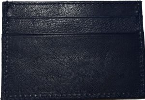 Lot of 2 New Leather business card case 7 Credit card ID card Blue card case new - Image 3