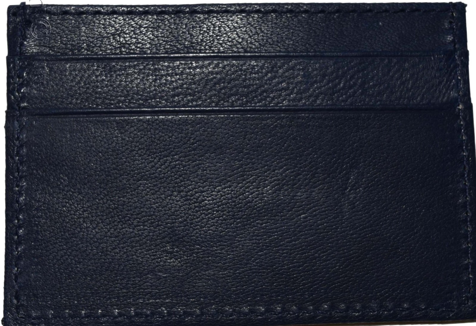 Lot of 2 New Leather business card case 7 Credit card ID card Blue card case new - Image 3