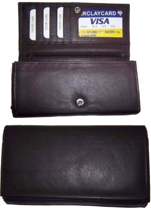 Lot of 2 New Woman's Leather checkbook wallet 6 Credit card 7 Bill pockets new - Image 6