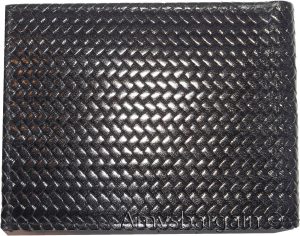 Lot of 2 New Woven Printed Leather man's bi fold wallet 6 cards ID new wallet - Image 9