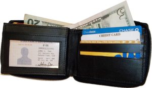 Lot of 2 New Zip around Leather Men's Wallet Unbranded Black Billfold wallet new - Image 12