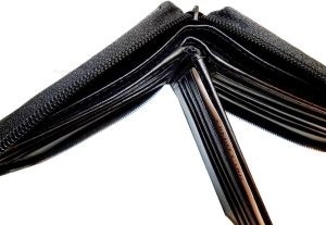 Lot of 2 New Zip around Leather Men's Wallet Unbranded Black Billfold wallet new - Image 6