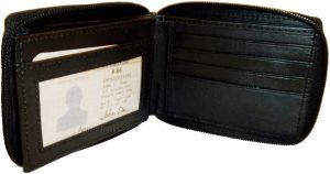 Lot of 2 New Zip around Leather Men's Wallet Unbranded Black Billfold wallet new - Image 8