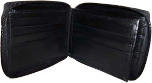 Lot of 2 New Zip around Leather Men's Wallet Unbranded Black Billfold wallet new - Image 9