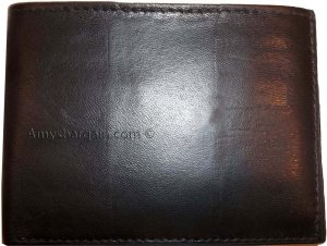 Lot of 2 man's skinny leather Bi-fold wallet 6 bank card holder 2 bill slots new - Image 7
