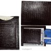 Lot of 3  Lizard skin printed leather money clip, new unbranded money Clip