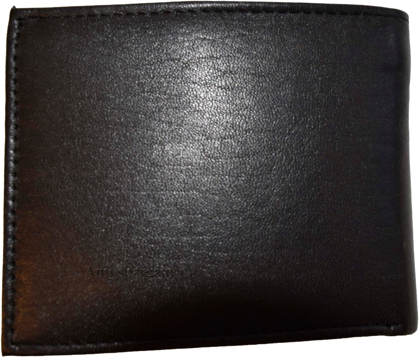 Lot of 3 Men's Bifold Leather wallet 3 bill slots 10 card spaces Zip coin case - Image 4