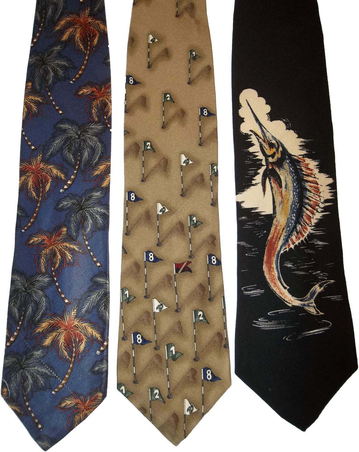 Lot of 3 Men's tie Cutter and Buck Designer Silk Men's Neck Wear Made in USA - Image 5