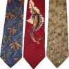 Lot of 3 Men's tie Cutter and Buck Designer Silk Men's Neck Wear Made in USA