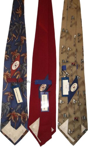 Lot of 3 Men's tie Cutter and Buck Designer Silk Men's Neck Wear Made in USA - Image 4