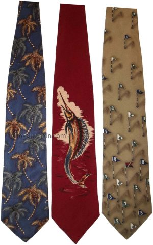 Lot of 3 Men's tie Cutter and Buck Designer Silk Men's Neck Wear Made in USA - Image 6