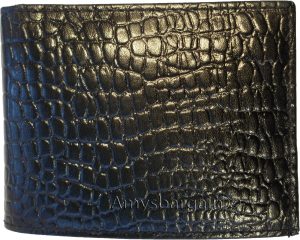 Lot of 3 New Crocodile Skin Printed Leather man's bi fold wallet 6 cards ID new - Image 11