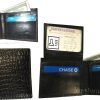 Lot of 3 New Crocodile Skin Printed Leather man's bi fold wallet 6 cards ID new