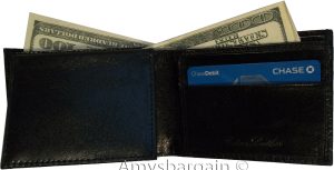 Lot of 3 New Crocodile Skin Printed Leather man's bi fold wallet 6 cards ID new - Image 3