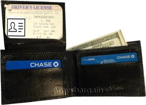 Lot of 3 New Crocodile Skin Printed Leather man's bi fold wallet 6 cards ID new - Image 6