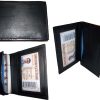 Lot of 3 New Leather Business case Black Credit card cose leather case Brand New