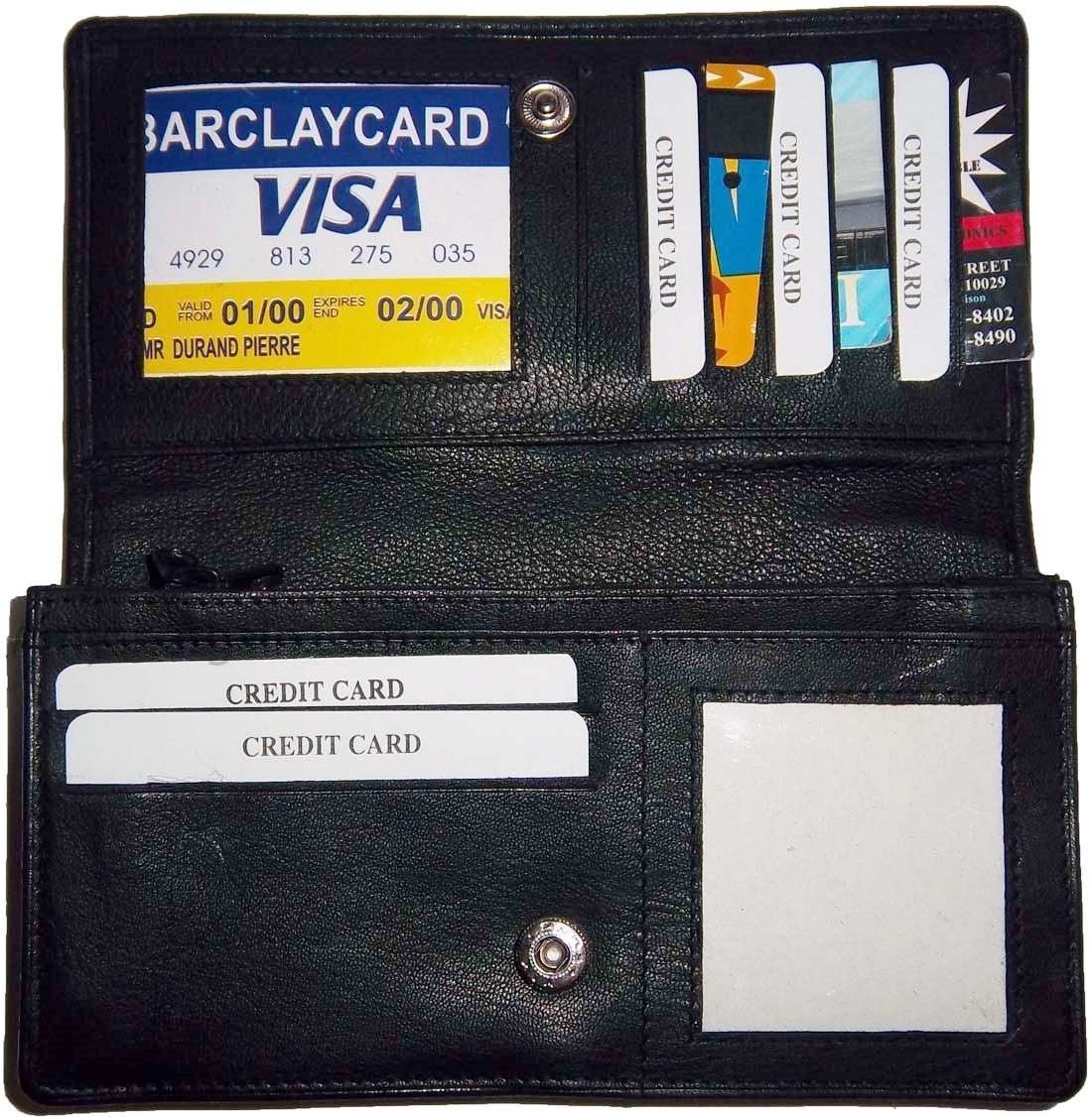Lot of 3 New Woman's checkbook wallet 9 Credit card ID compact, zip pocket - Image 12