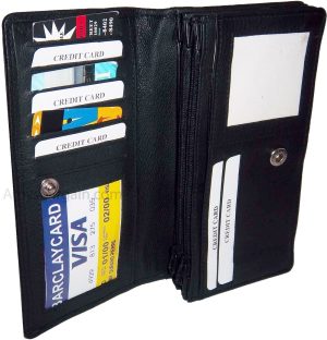 Lot of 3 New Woman's checkbook wallet 9 Credit card ID compact, zip pocket - Image 13