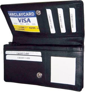 Lot of 3 New Woman's checkbook wallet 9 Credit card ID compact, zip pocket - Image 3