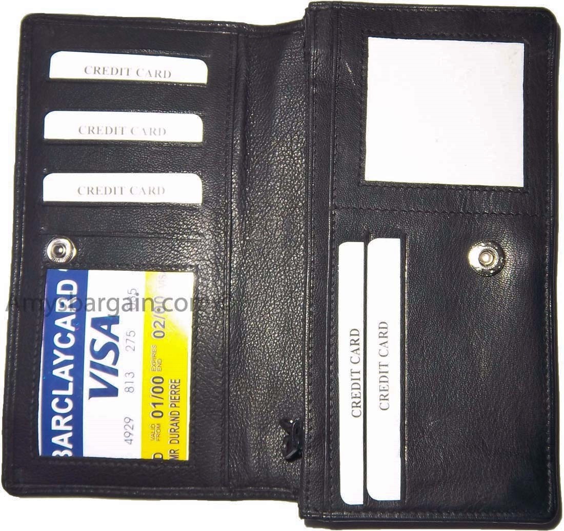 Lot of 3 New Woman's checkbook wallet 9 Credit card ID compact, zip pocket - Image 4
