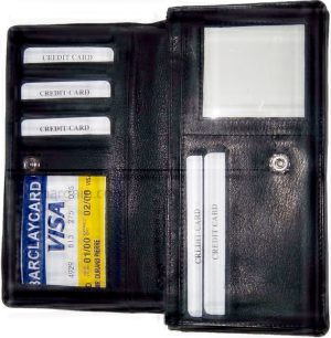 Lot of 3 New Woman's checkbook wallet 9 Credit card ID compact, zip pocket - Image 6