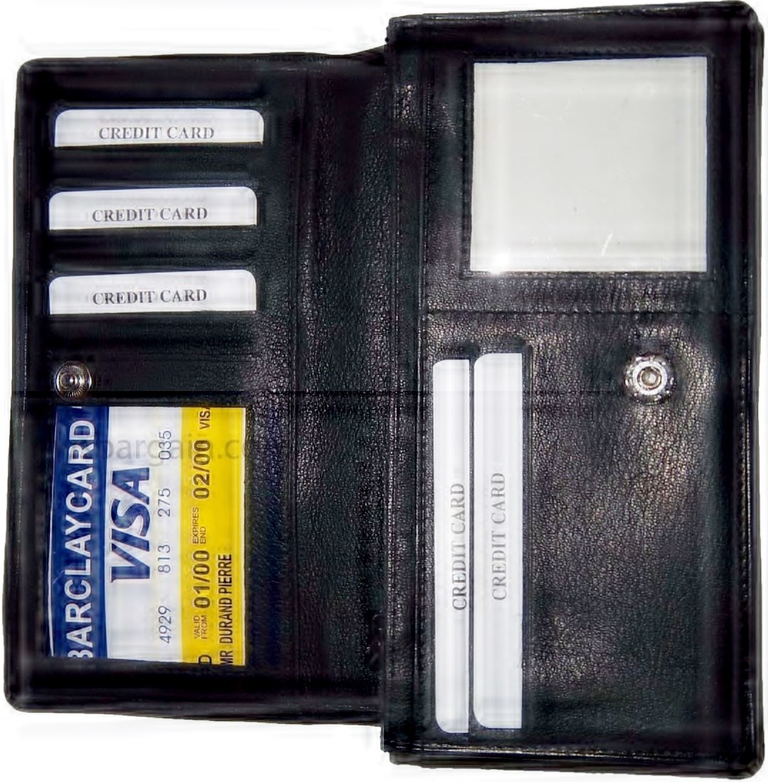 Lot of 3 New Woman's checkbook wallet 9 Credit card ID compact, zip pocket - Image 6