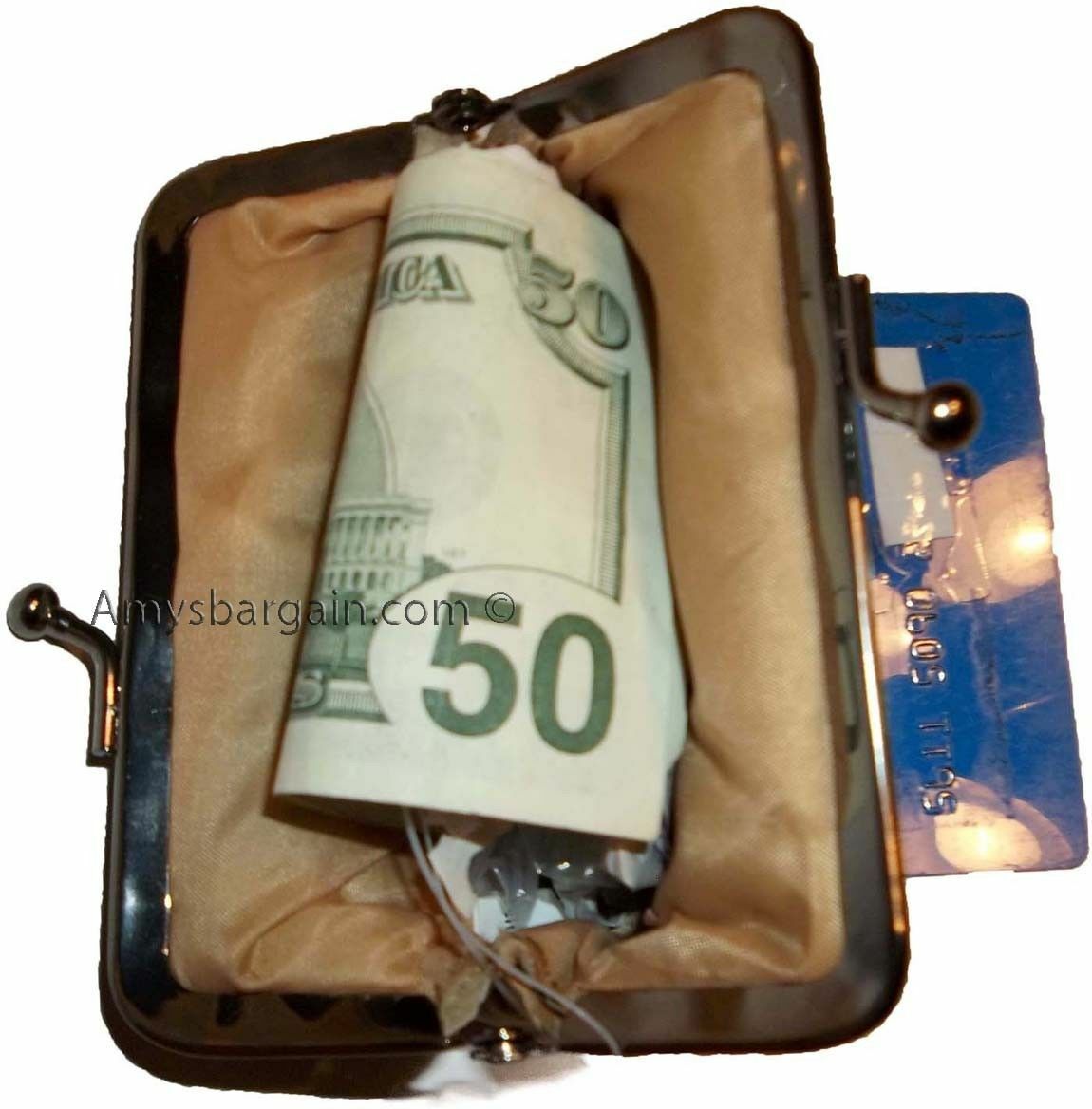 Lot of 3 New Women's Leather Change Purse Coin bag Wallet bag Hand Coin case BN - Image 11