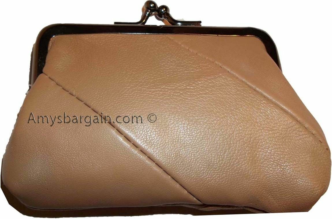 Lot of 3 New Women's Leather Change Purse Coin bag Wallet bag Hand Coin case BN - Image 7