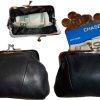 Lot of 3 New Women's Leather Change Purse Coin bag Wallet bag Hand Coin case BN