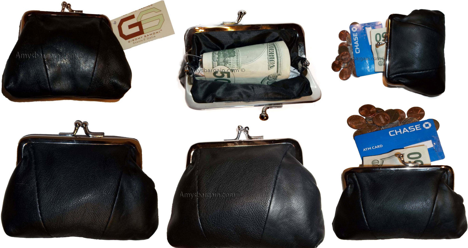 Lot of 3 New Women's Leather Change Purse Coin bag Wallet bag Hand Coin case BN - Image 3