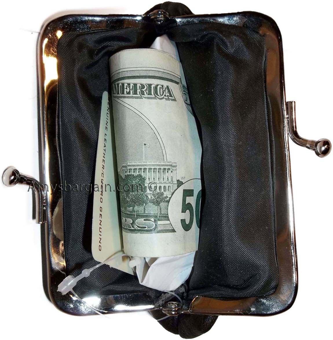 Lot of 3 New Women's Leather Change Purse Coin bag Wallet bag Hand Coin case BN - Image 9