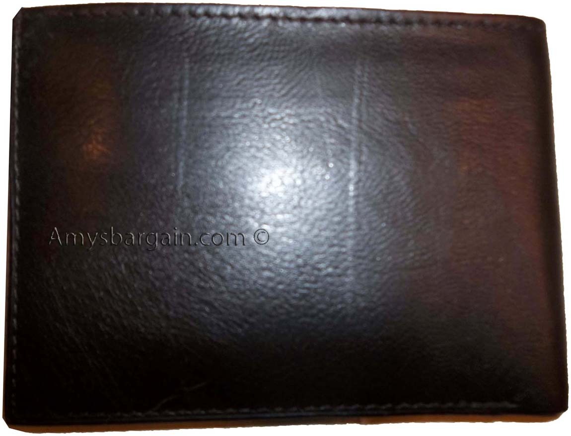 Lot of 3 New man's skinny leather Bifold wallet 6 card holder 2 bill pockets new - Image 5